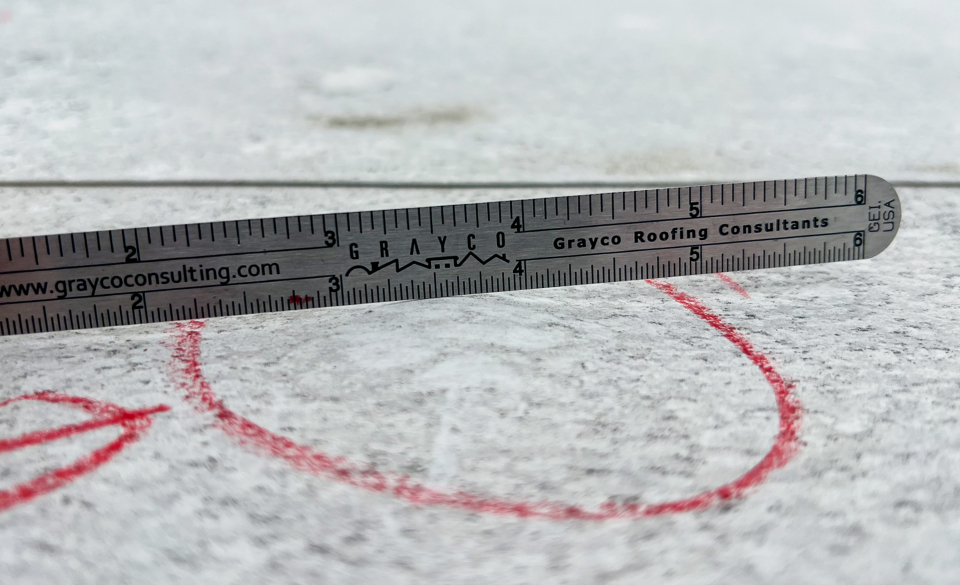 Forensic Roof Inspection on multi-layer roof