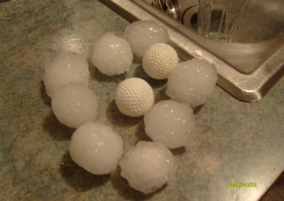 Huge Hailstones From Ofallon
